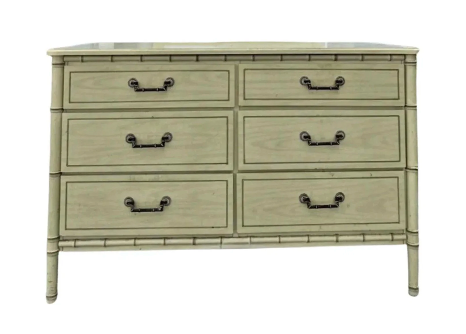 slim fit dress slacks Green Faux Bamboo Triple Dresser
