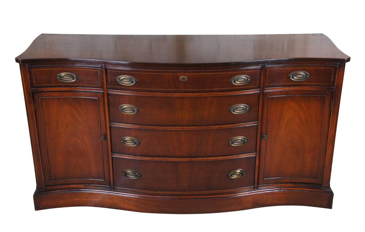 ◇Bassett Furniture　アメリカ製　ヴィンテージ　|　ローチェスト Gorgeous Bassett Furniture Bow-front Buffet Available for