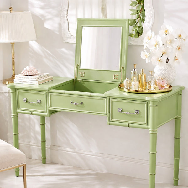 RARE!! Vintage Henry Link Bali Hai Vanity Available for Custom Lacquer - Hibiscus House