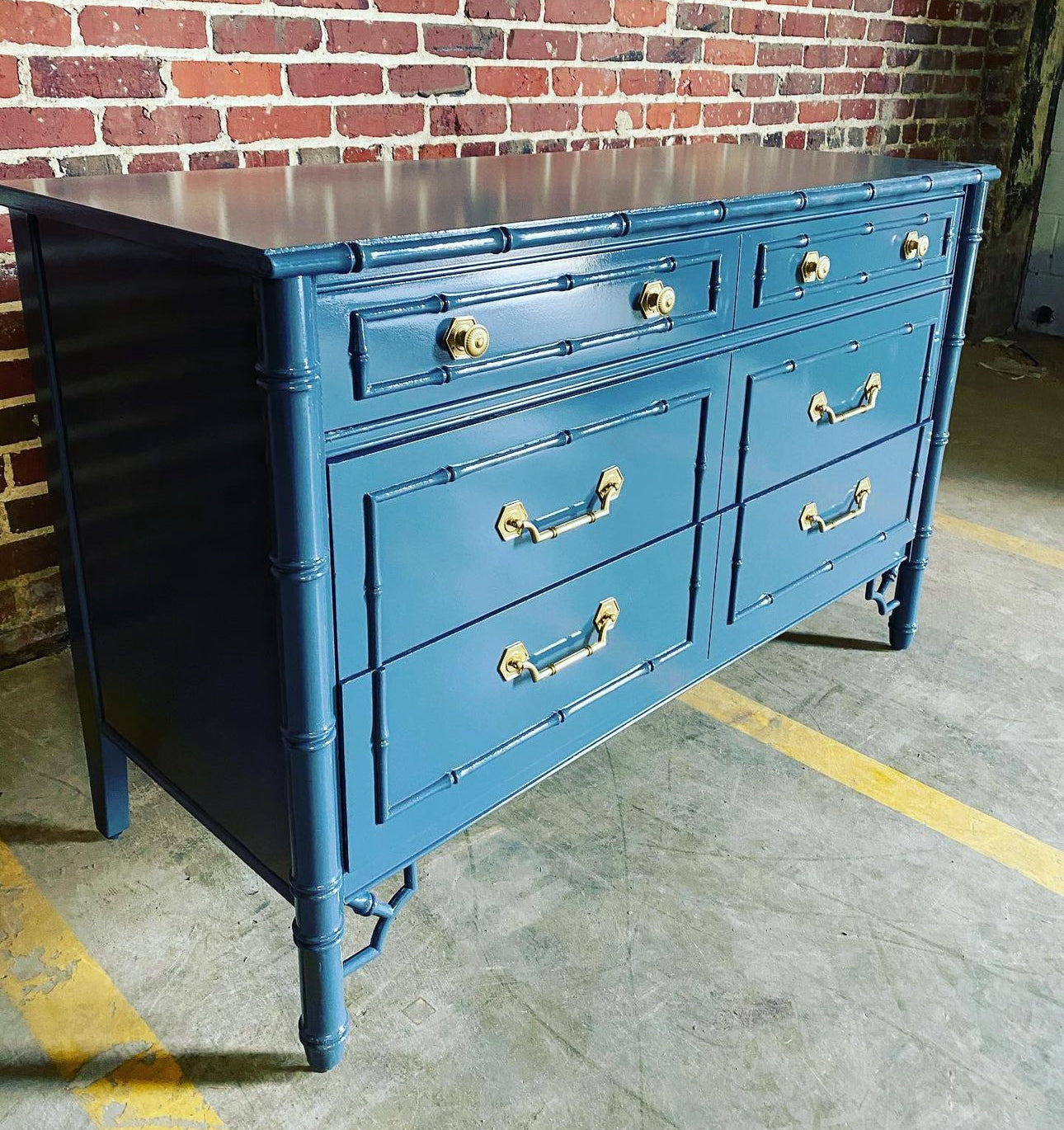 Vintage Thomasville Allegro Faux Bamboo Three-Drawer Dresser Available for  Custom Lacquer – Hibiscus House