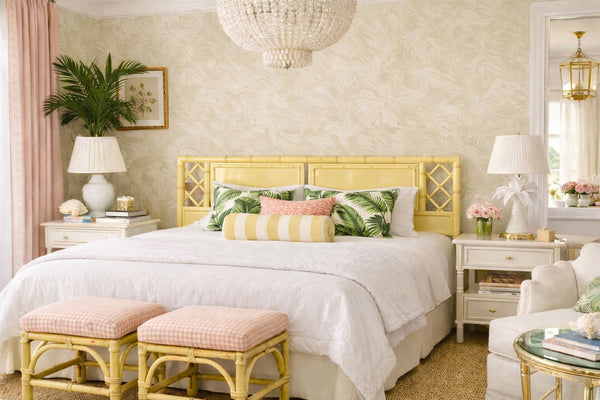 Vintage Dixie Aloha Collection King Headboard Available for Custom Lacquer! - Hibiscus House