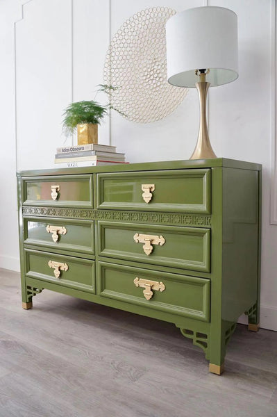 Dixie Shangrilah Six-Drawer Dresser Available for Custom Lacquer!