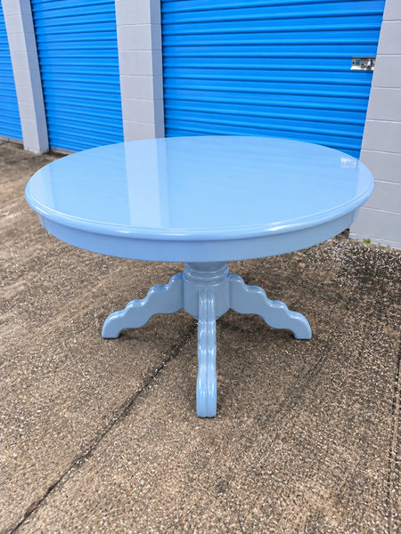Vintage Pedestal Dining Table Available for Custom Lacquer