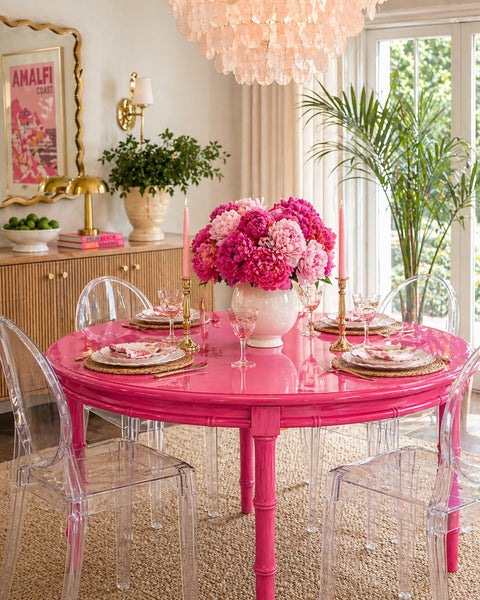 Vintage Stanley Furniture Faux Bamboo Game Table Available for Custom Lacquer! - Hibiscus House