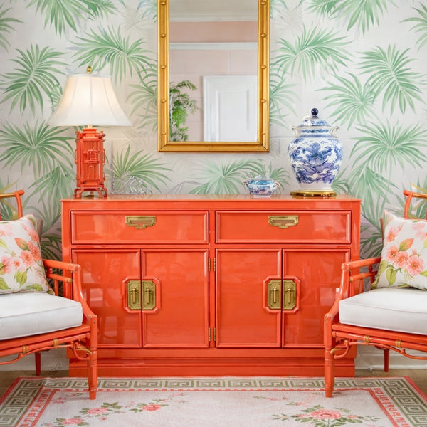 Vintage Thomasville Mystique Collection Server Available for Custom Lacquer! - Hibiscus House