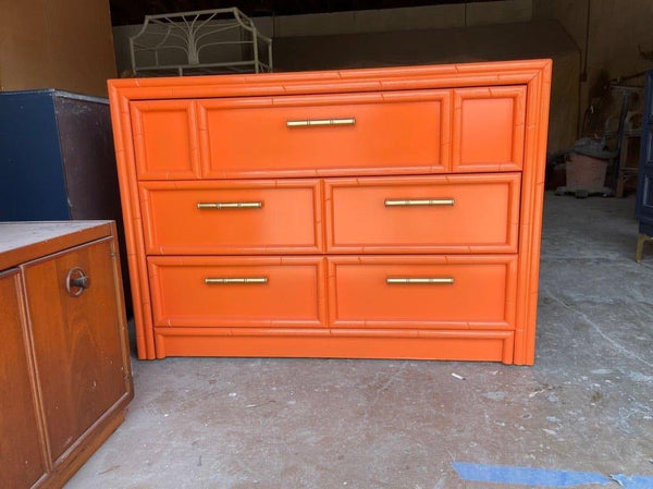 Pair of Lea Furniture Large Nightstand Chest Pair Available for Lacquer - Hibiscus House