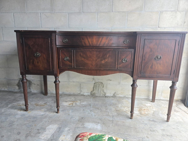 Vintage Traditional Mahogany Sideboard Available for Custom Lacquer!