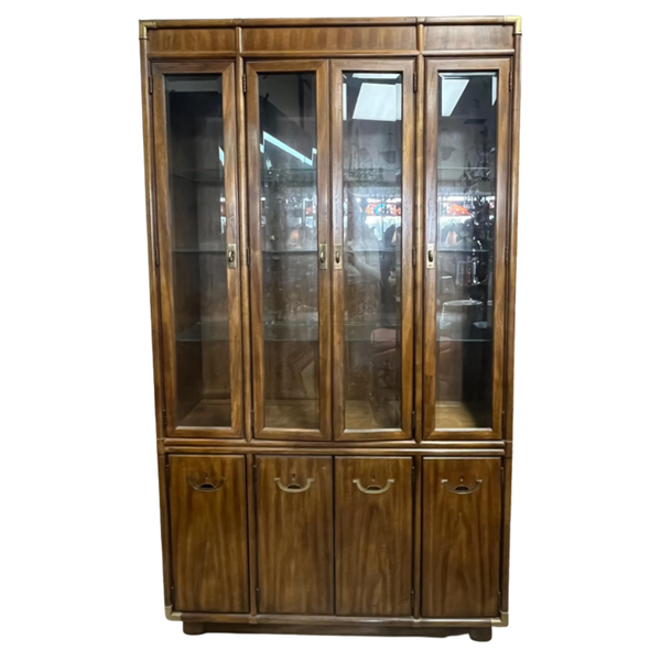 Vintage Drexel Accolade Collection Campaign China Cabinet Available for Custom Lacquer! - Hibiscus House