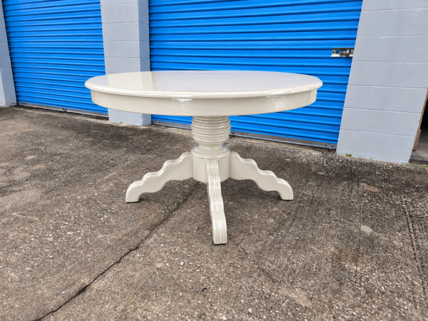 Vintage Pedestal Dining Table Available for Custom Lacquer