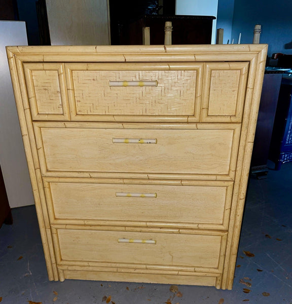 Vintage Lea Furniture Tallboy Chest Available for Custom Lacquer - Hibiscus House