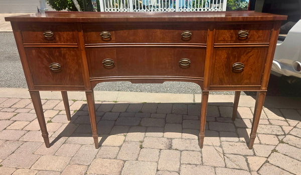 Antique Federal Style Traditional Inlaid Mahogany Sideboard Available to Customize! - Hibiscus House