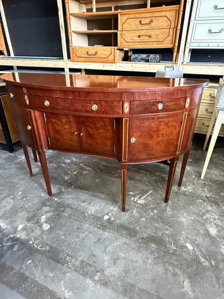 Demilune Traditional Style Mahogany Sideboard Available and READY TO SHIP!