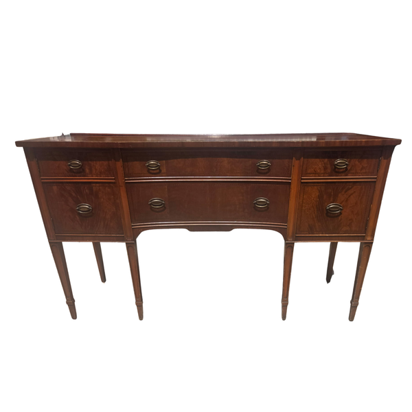 Antique Federal Style Traditional Inlaid Mahogany Sideboard Available to Customize! - Hibiscus House