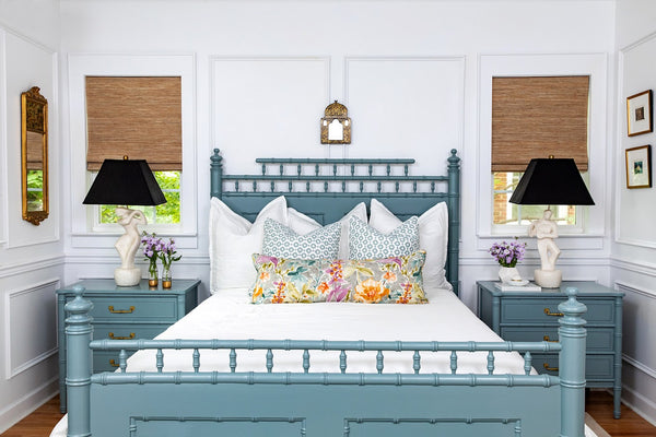 RARE Vintage Henry Link Bali Hair Three-Drawer Faux Bamboo Chest Pair Available for Custom Lacquer!