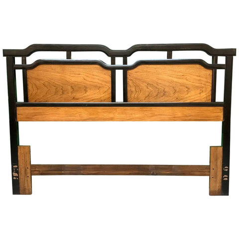 Thomasville Mid Century Chinoiserie Style Queen Headboard Available for Lacquer - Hibiscus House