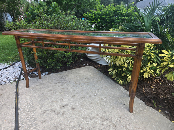 Vintage Drexel Furniture Console Table Available for Custom Lacquer!