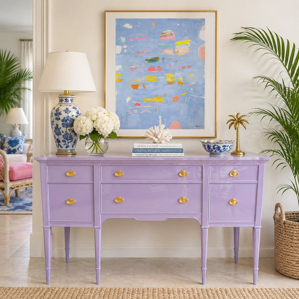 Antique Federal Style Traditional Inlaid Mahogany Sideboard Available to Customize! - Hibiscus House