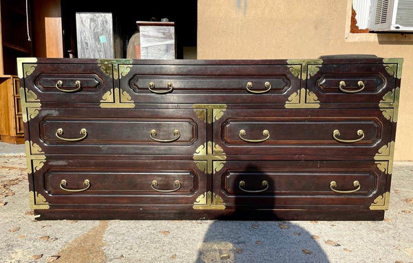 Vintage Bernhardt Chinoiserie Style Dresser Available for Custom Lacquer - Hibiscus House