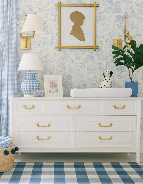 Vintage Broyhill Furniture Seven-Drawer Faux Bamboo Dresser Available to Customize!