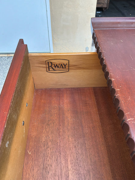 Vintage Rway Furniture Pagoda Style Tallboy Dresser Available for Custom Lacquer - Hibiscus House