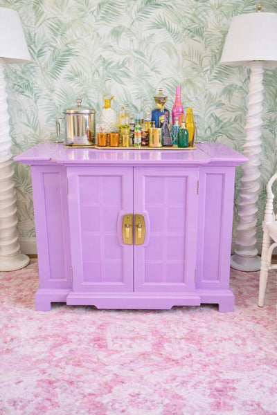 Vintage Chinoiserie Style Drexel Pop Up Server Available for Custom Lacquer! - Hibiscus House