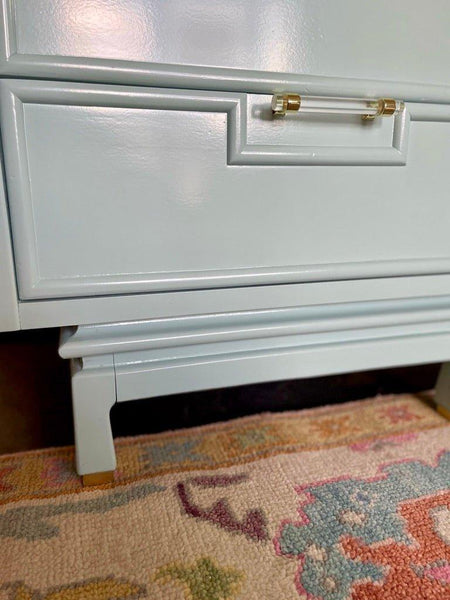 Vintage American of Martinsville Credenza Lacquered in Watery Ready to Ship - Hibiscus House