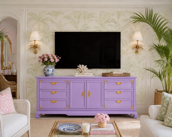 Vintage Broyhill Furniture Ming Dynasty Credenza Available for Custom Lacquer