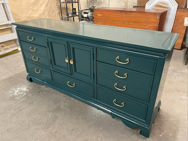 Vintage American of Martinsville Ming Chippendale Credenza Available for Custom Lacquer - Hibiscus House
