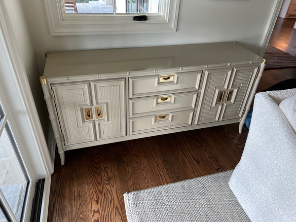Vintage Stanley Furniture Faux Bamboo Credenza-Style Dresser Available for Custom Lacquer!