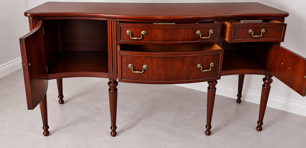 Vintage Traditional Mahogany Sideboard Available for Custom Lacquer