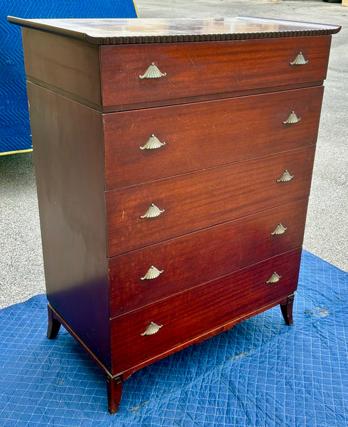 Vintage Rway Furniture Pagoda Style Tallboy Dresser Available for Custom Lacquer - Hibiscus House