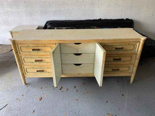 Cellini Furniture Faux Bamboo Credenza Available for Custom Lacquer - Hibiscus House