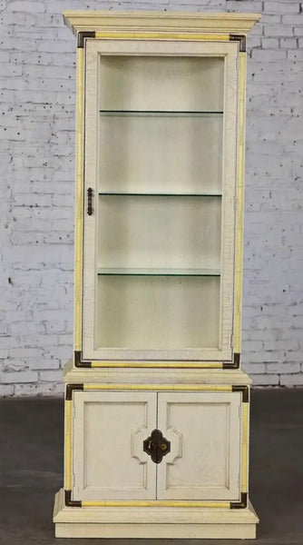 Drexel Furniture Chinoiserie Curio Cabinet/ Bookshelf Available for Custom Lacquer - Hibiscus House