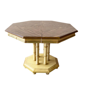 Vintage Stanley Furniture Faux Bamboo Octagonal Table Available for Custom Lacquer