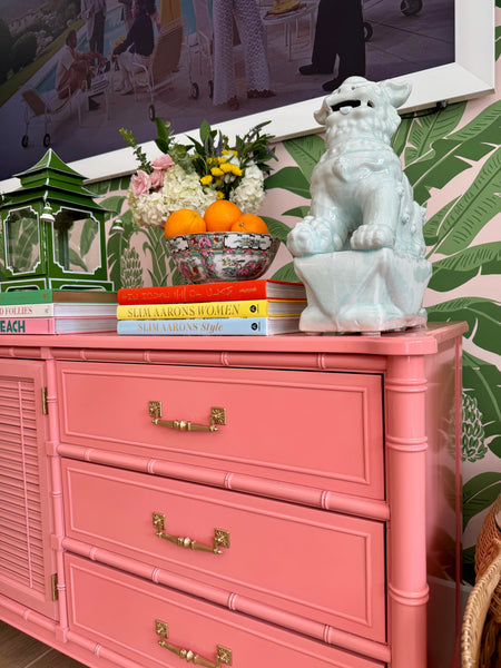 Vintage Henry Link Bali Hai Credenza Lacquered in "Charisma" and Ready to Ship!