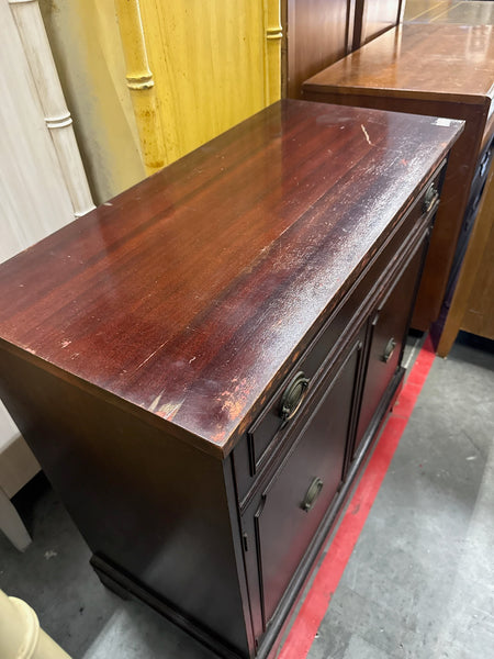 1940's Traditional Style Mahogany Serving Chest Available for Custom Lacquer