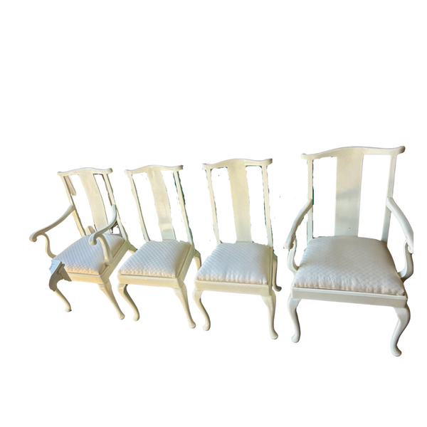 Vintage Palm Beach Regency Style Set of 4 Ming Chairs Available for Custom Lacquer! - Hibiscus House