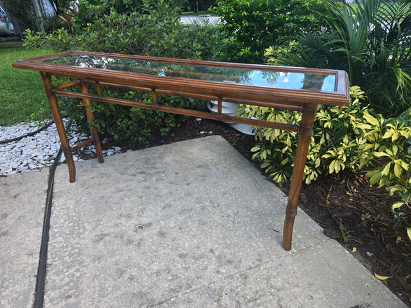 Vintage Drexel Furniture Console Table Available for Custom Lacquer!