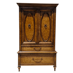 Vintage Ornate Armoire with Beautiful Bow Hardware Available for Custom Lacquer - Hibiscus House