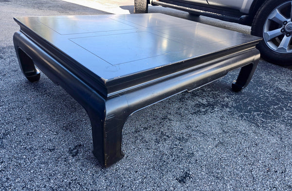 Vintage Henredon Ming Footed Square Coffee Table Available for Custom Lacquer! - Hibiscus House