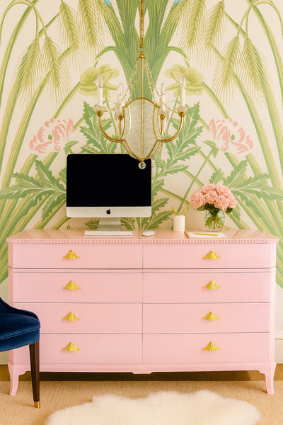 Vintage Rway Furniture Pagoda Regency Style 8 Drawer Dresser Available for Custom Lacquer - Hibiscus House