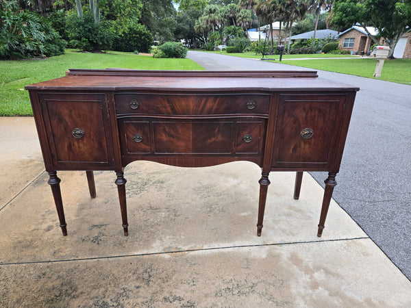 Vintage Traditional Mahogany Sideboard Available for Custom Lacquer!