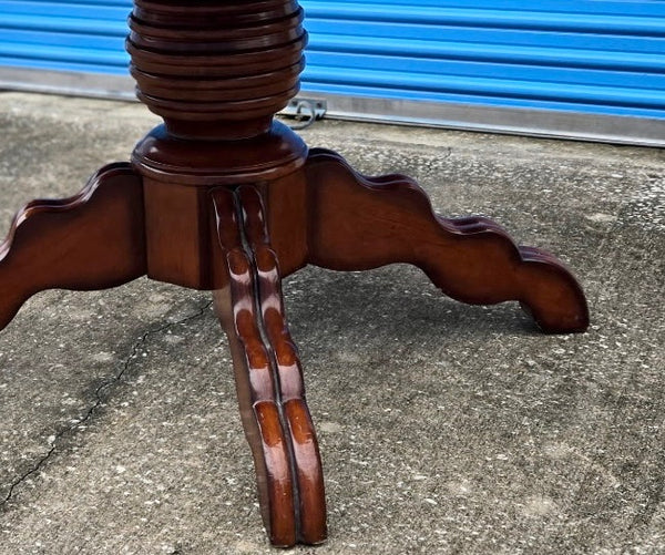 Vintage Pedestal Dining Table Available for Custom Lacquer