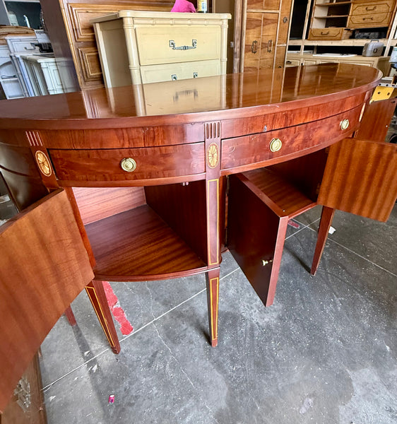 Demilune Traditional Style Mahogany Sideboard Available and READY TO SHIP!