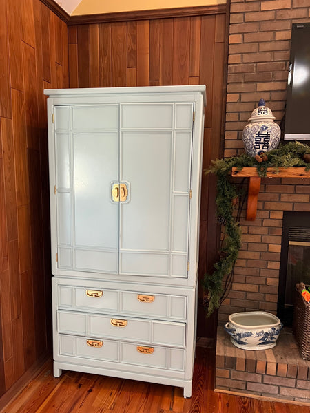 Vintage Thomasville Mystique Armoire Available for Custom Lacquer - Hibiscus House