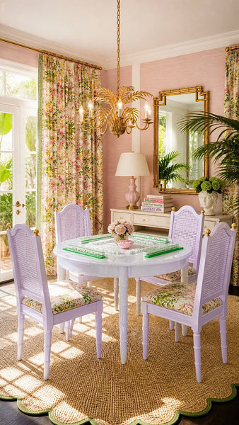 Vintage Stanley Furniture Faux Bamboo Game Table Available for Custom Lacquer! - Hibiscus House
