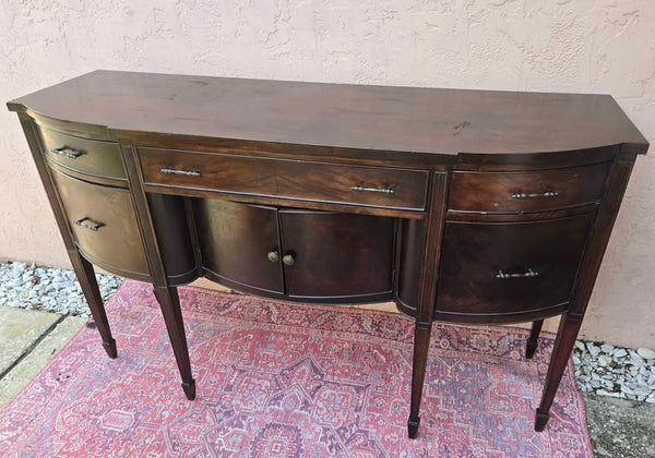 Vintage Mahogany Traditional Style Sideboard Available for Custom Lacquer! - Hibiscus House