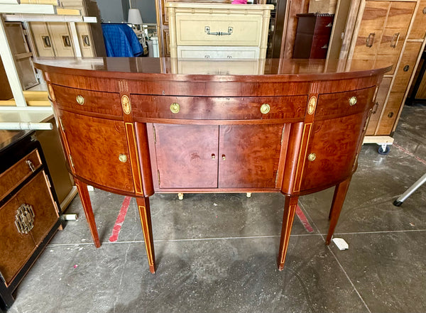 Demilune Traditional Style Mahogany Sideboard Available and READY TO SHIP!