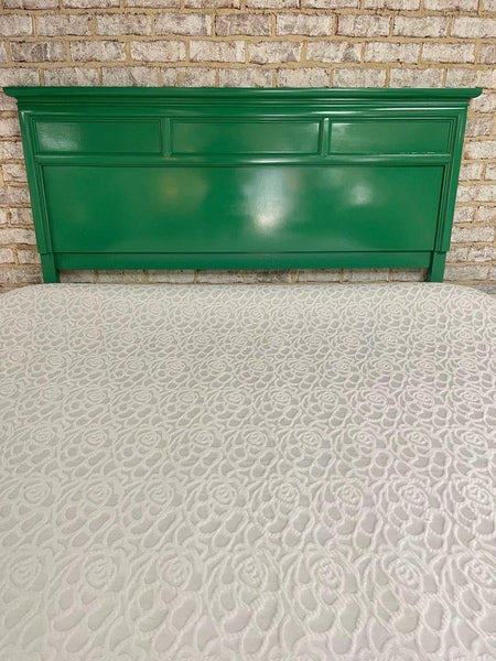 Chinoiserie Queen Headboard by Bassett Furniture Lacquered in Lucky Green - Hibiscus House