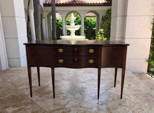 Hickory White Federal Style Mahogany Sideboard - Hibiscus House